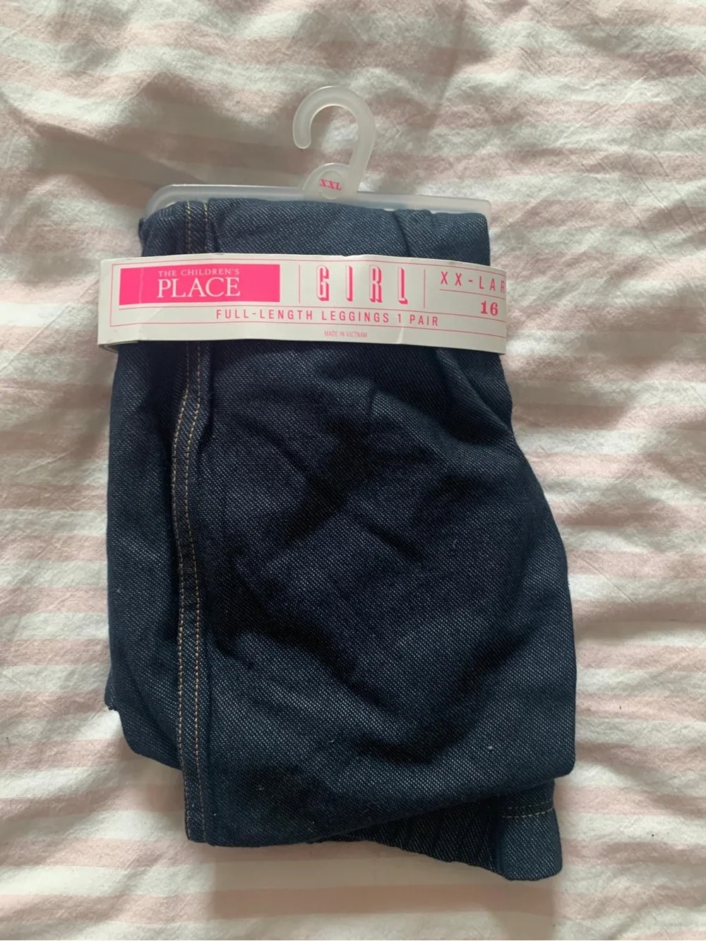 The Children's Place Dark Blue Girl Denim-Style Skinny Leggings